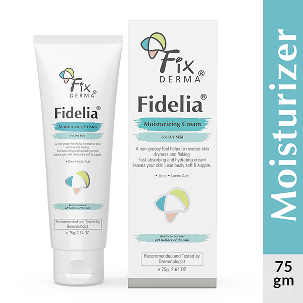 Fixderma Fidelia Moisturizing Cream, Daily Moisturizer for Dry and Chapped Skin 75 gm
