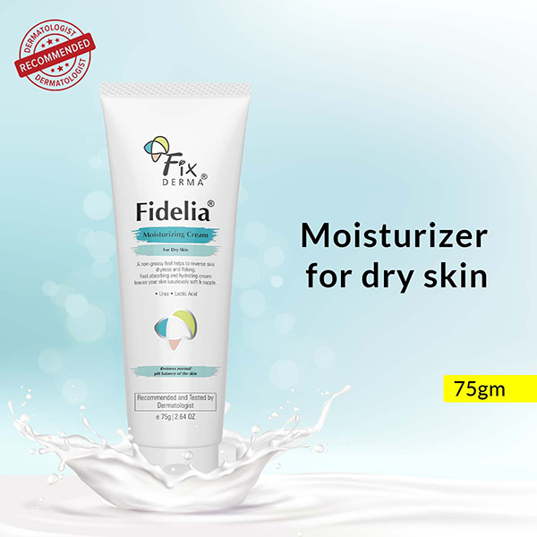 Fixderma Fidelia Moisturizing Cream, Daily Moisturizer for Dry and Chapped Skin 75 gm - Image 2